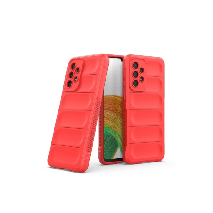 Samsung Galaxy A33 5G Kılıf Optimum Silikon - Kırmızı