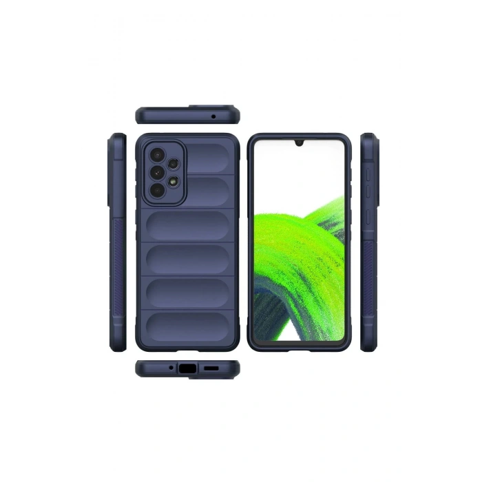 Samsung Galaxy A33 5G Kılıf Optimum Silikon - Lacivert