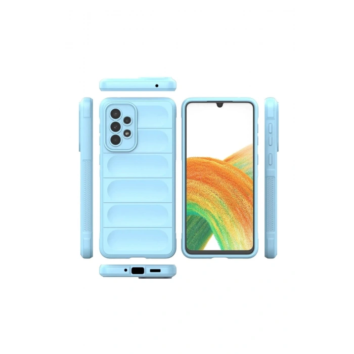 Samsung Galaxy A33 5G Kılıf Optimum Silikon - Sky Blue