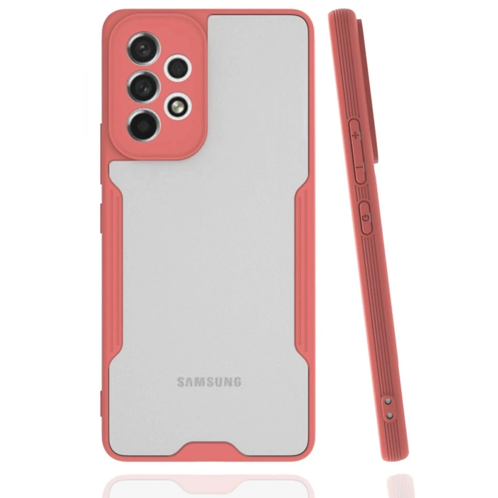 Samsung Galaxy A33 5G Kılıf Platin Silikon - Pembe