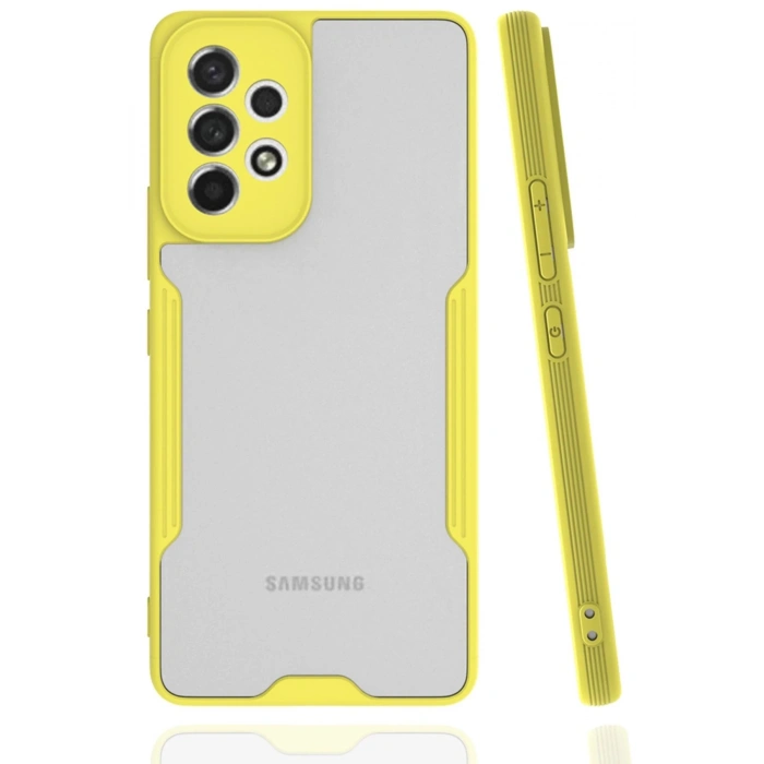 Samsung Galaxy A33 5G Kılıf Platin Silikon - Sarı