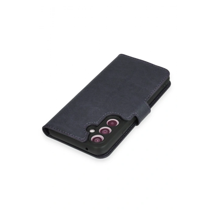 Samsung Galaxy A34 5G Kılıf Trend S Plus Kapaklı Kılıf - Lacivert