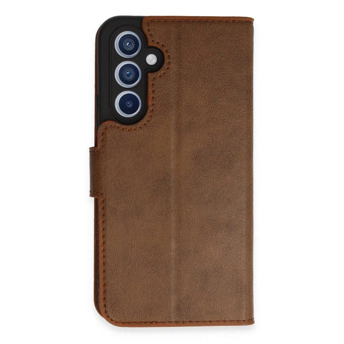 Samsung Galaxy A34 5G Kılıf Trend S Plus Kapaklı Kılıf - Taba