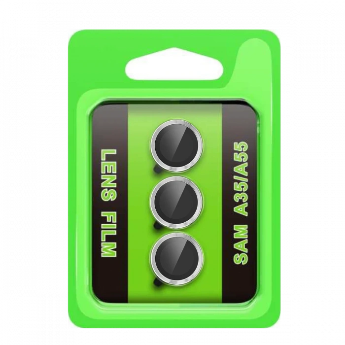 Samsung Galaxy A35 5G Raze Metal Kamera Lens - Gümüş