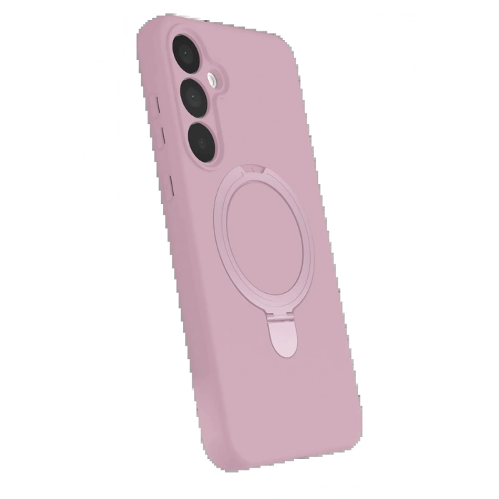 Samsung Galaxy A35 5G Regal Magsafe Standlı Kapak - Açık Pembe