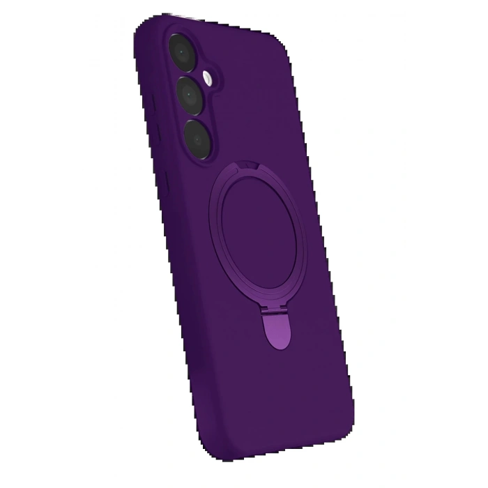 Samsung Galaxy A35 5G Regal Magsafe Standlı Kapak - Derin Mor