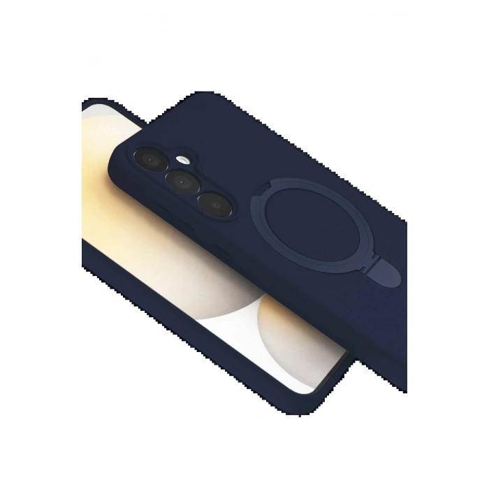 Samsung Galaxy A35 5G Regal Magsafe Standlı Kapak - Lacivert