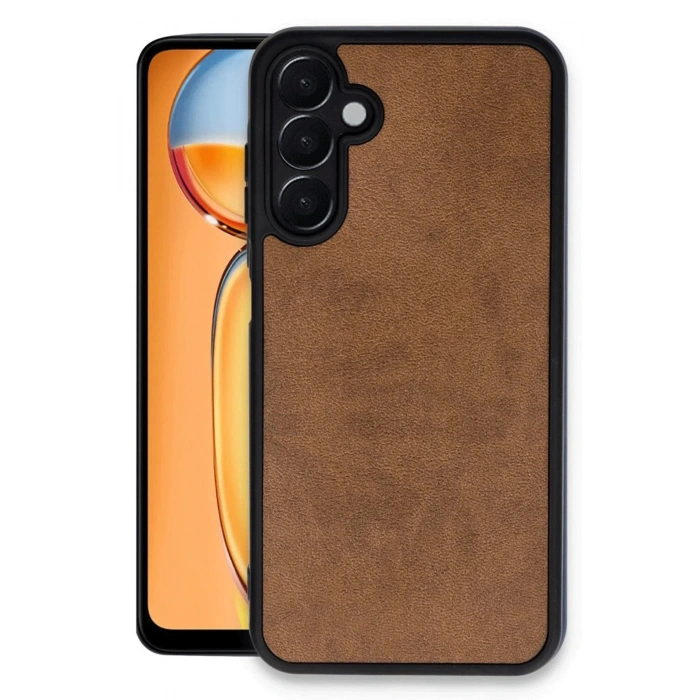 Samsung Galaxy A36 Kılıf Aras Deri Kapak - Taba