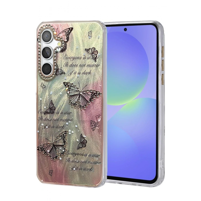 Samsung Galaxy A36 Kılıf Blade Aynalı Desenli Kapak - Desen 6