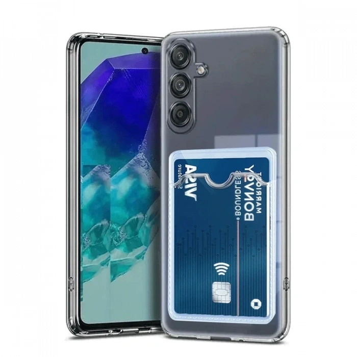 Samsung Galaxy A36 Kılıf Kart Şeffaf Silikon - Şeffaf