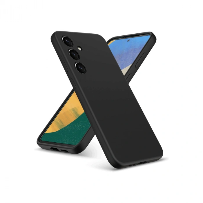 Samsung Galaxy A36 Kılıf Nano içi Kadife Silikon - Siyah