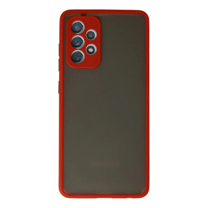 Samsung Galaxy A52 Kılıf Montreal Silikon Kapak - Kırmızı