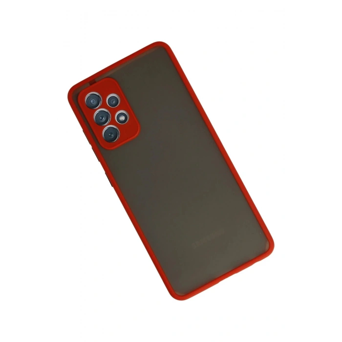 Samsung Galaxy A52 Kılıf Montreal Silikon Kapak - Kırmızı