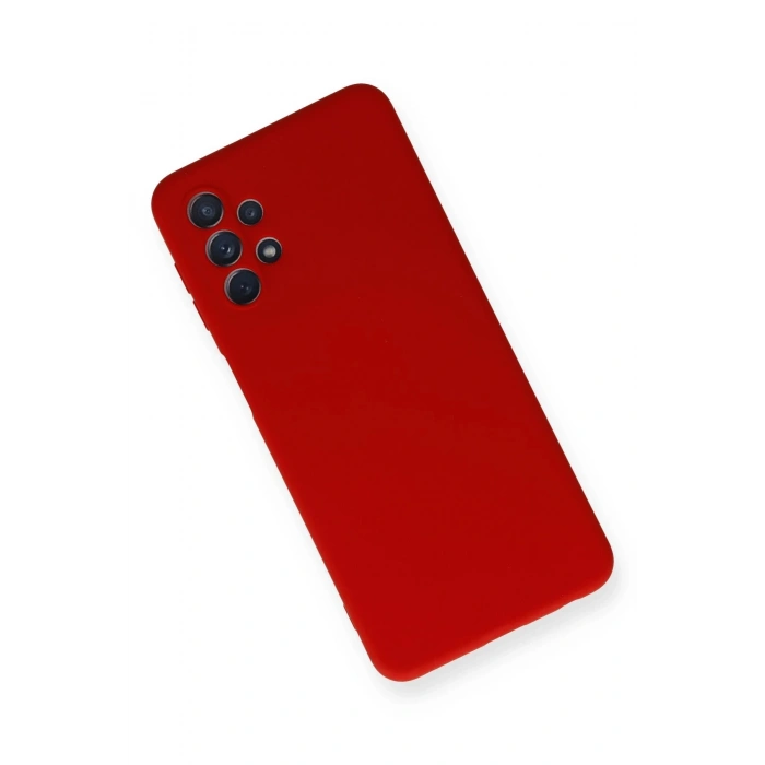 Samsung Galaxy A52 Kılıf Nano içi Kadife Silikon - Kırmızı