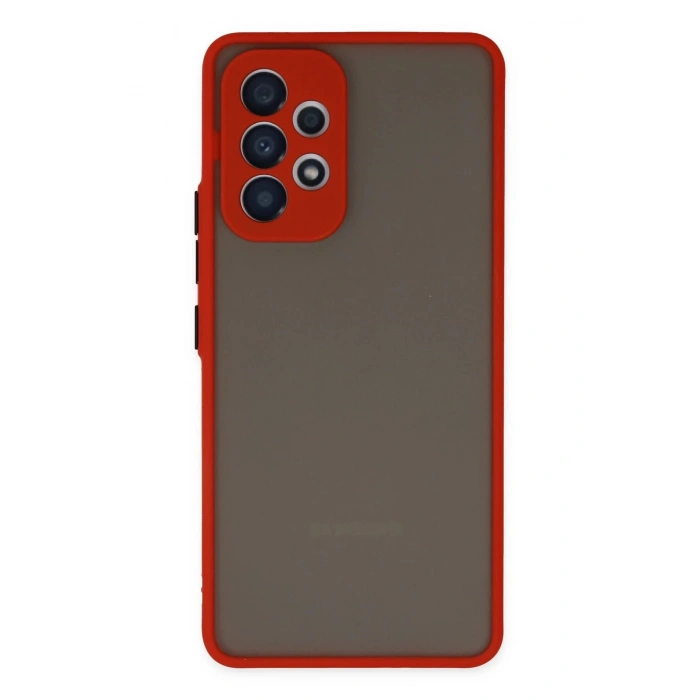 Samsung Galaxy A53 5G Kılıf Montreal Silikon Kapak - Kırmızı