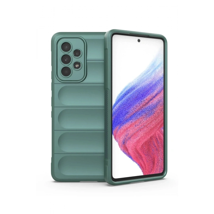 Samsung Galaxy A53 5G Kılıf Optimum Silikon - Koyu Yeşil