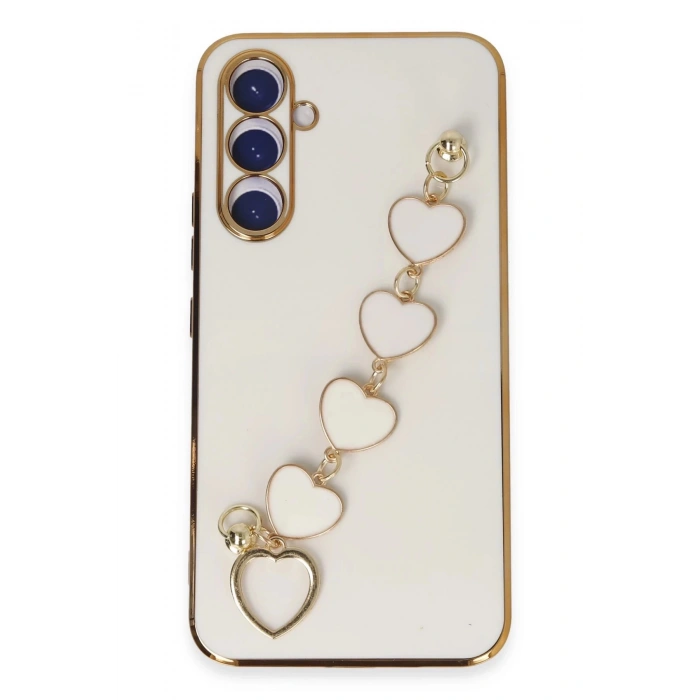 Samsung Galaxy A54 5G Kılıf Esila Silikon - Beyaz