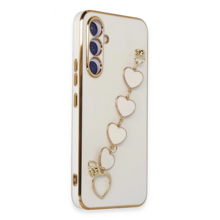 Samsung Galaxy A54 5G Kılıf Esila Silikon - Beyaz