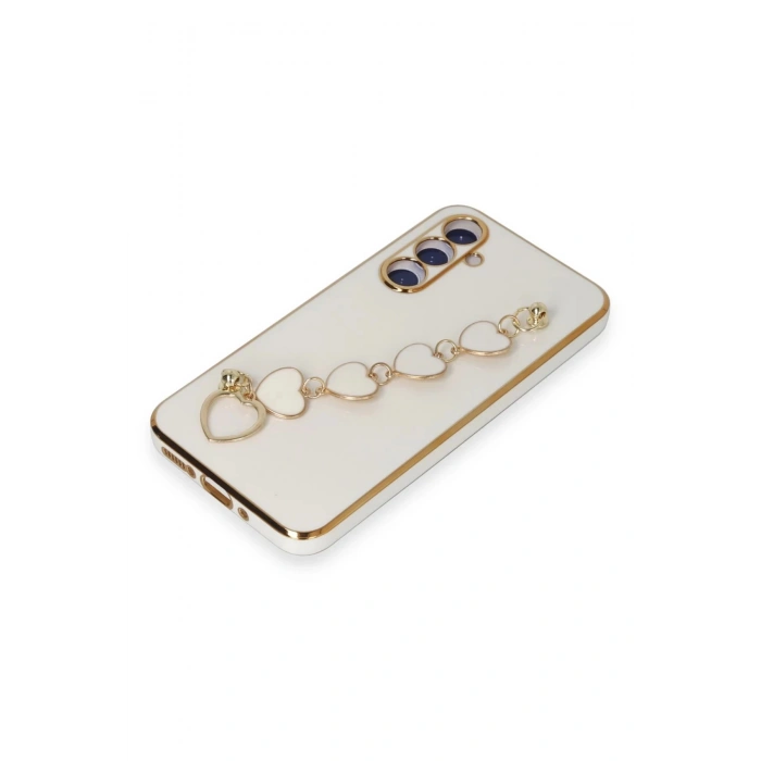 Samsung Galaxy A54 5G Kılıf Esila Silikon - Beyaz