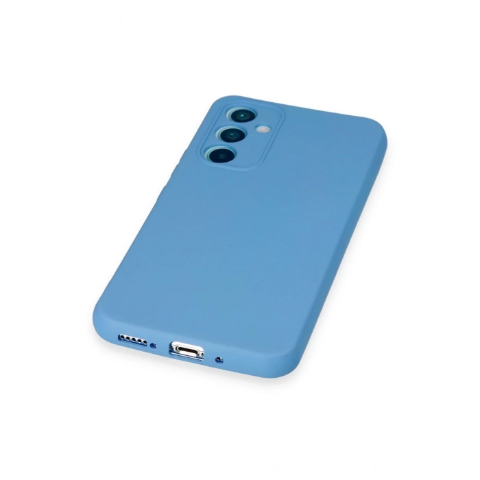 Samsung Galaxy A54 5G Kılıf Nano içi Kadife Silikon - Mavi