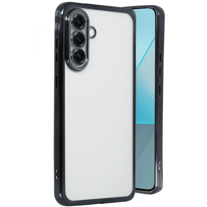 Samsung Galaxy A56 Kılıf Lensli Silikon - Siyah