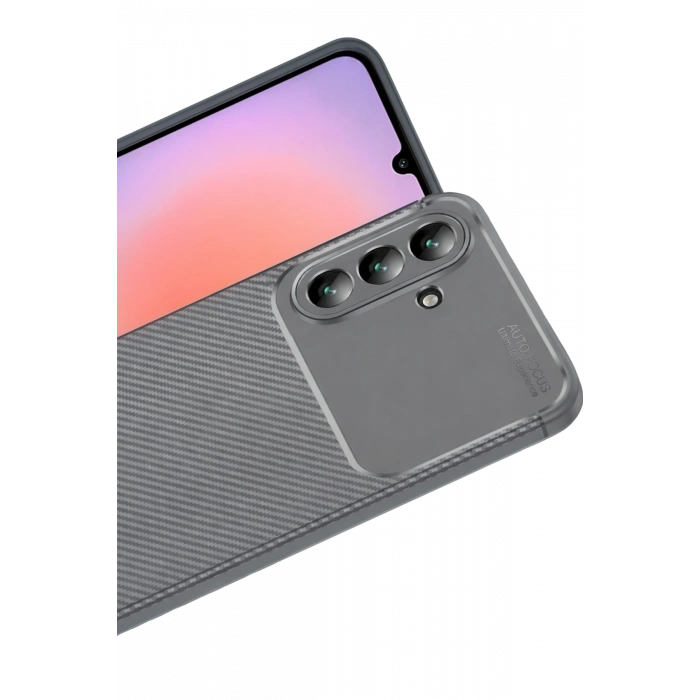 Samsung Galaxy A57 5G Auto Focus Karbon Kapak - Gri