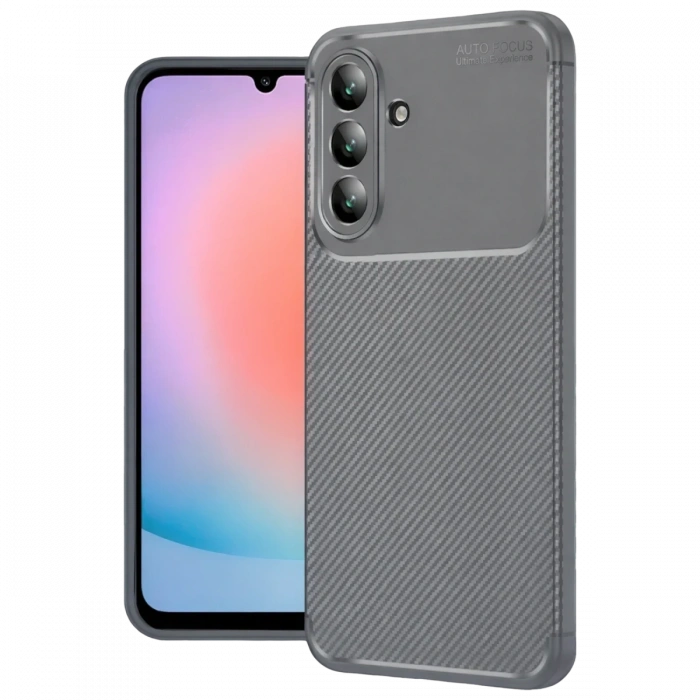 Samsung Galaxy A57 5G Auto Focus Karbon Kapak - Gri