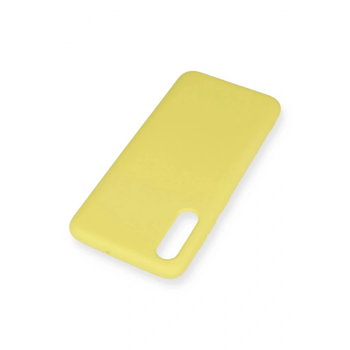 Samsung Galaxy A70 Kılıf Nano içi Kadife Silikon - Sarı