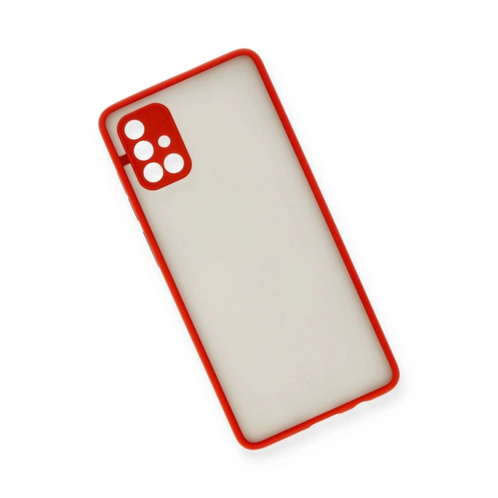 Samsung Galaxy A71 Kılıf Montreal Silikon Kapak - Kırmızı