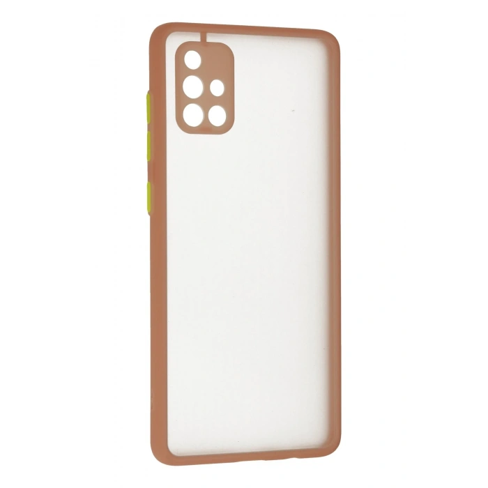 Samsung Galaxy A71 Kılıf Montreal Silikon Kapak - Pembe