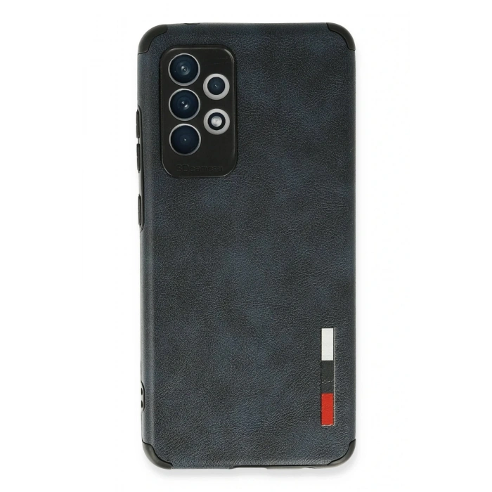 Samsung Galaxy A72 Kılıf Loop Deri Silikon - Lacivert