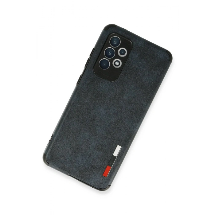 Samsung Galaxy A72 Kılıf Loop Deri Silikon - Lacivert