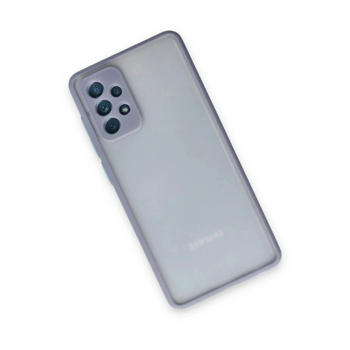 Samsung Galaxy A72 Kılıf Montreal Silikon Kapak - Gri