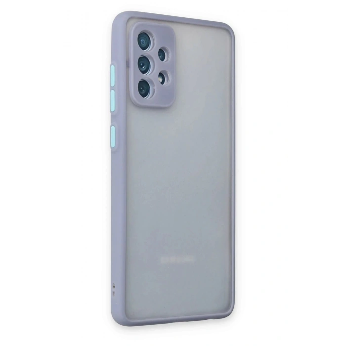 Samsung Galaxy A72 Kılıf Montreal Silikon Kapak - Gri