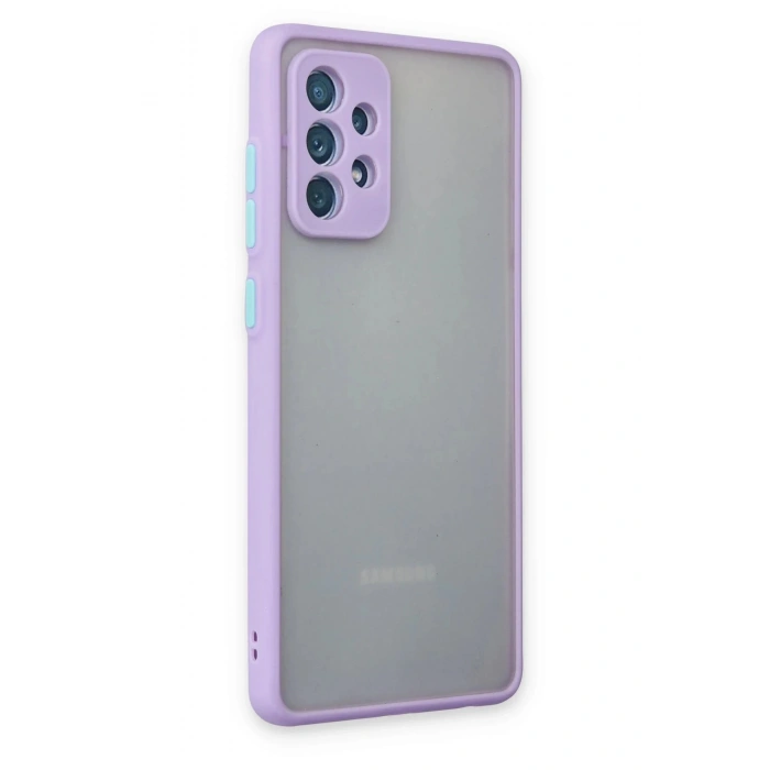Samsung Galaxy A72 Kılıf Montreal Silikon Kapak - Mor