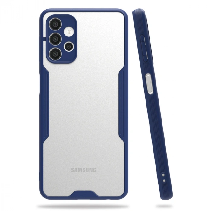 Samsung Galaxy A72 Kılıf Platin Silikon - Lacivert