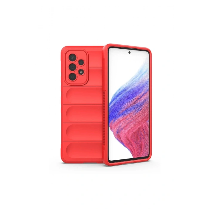 Samsung Galaxy A73 5G Kılıf Optimum Silikon - Kırmızı