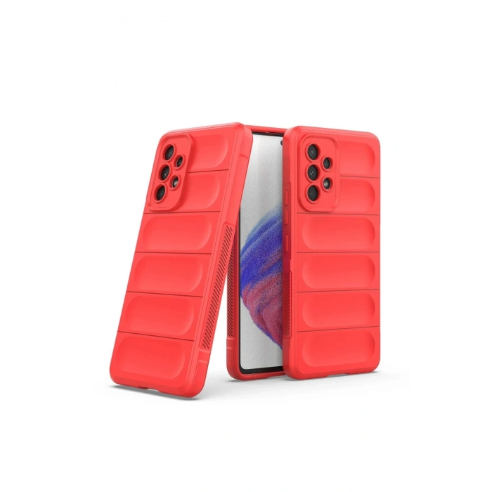 Samsung Galaxy A73 5G Kılıf Optimum Silikon - Kırmızı