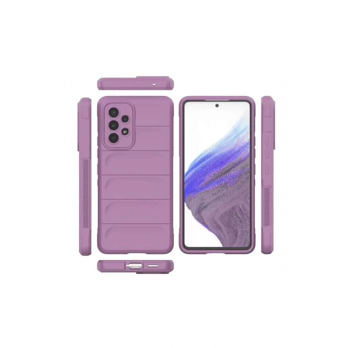 Samsung Galaxy A73 5G Kılıf Optimum Silikon - Mor