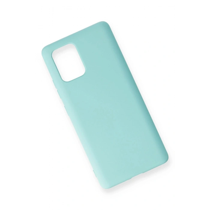 Samsung Galaxy A91 / S10 Lite Kılıf Nano içi Kadife Silikon - Turkuaz