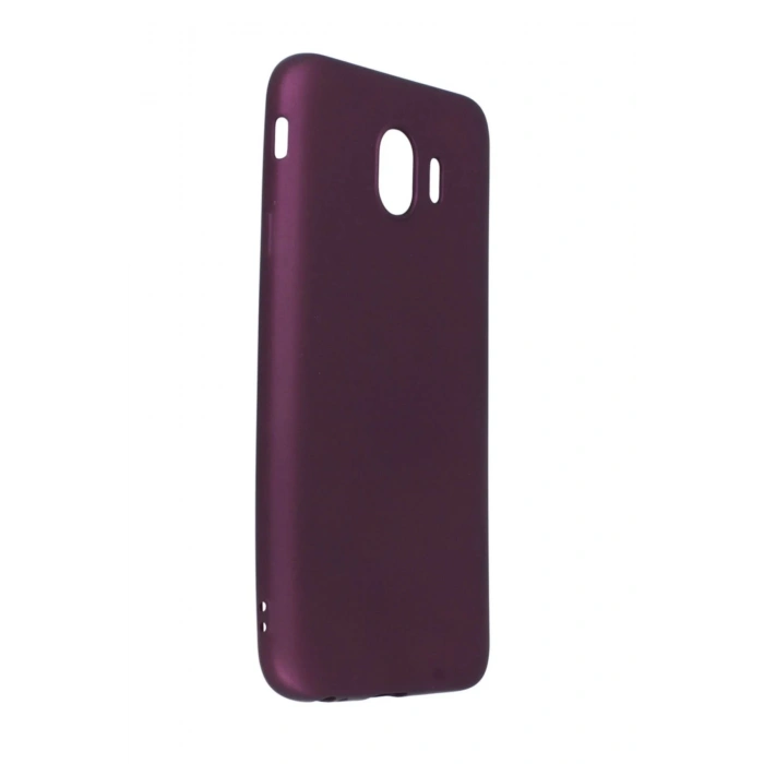 Samsung Galaxy J4 Kılıf First Silikon - Mürdüm