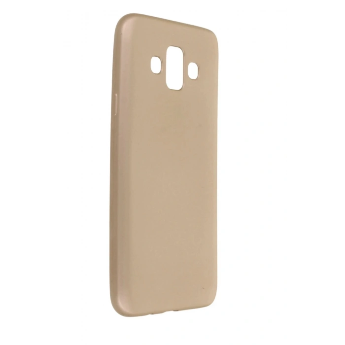 Samsung Galaxy J7 Duo Kılıf First Silikon - Gold
