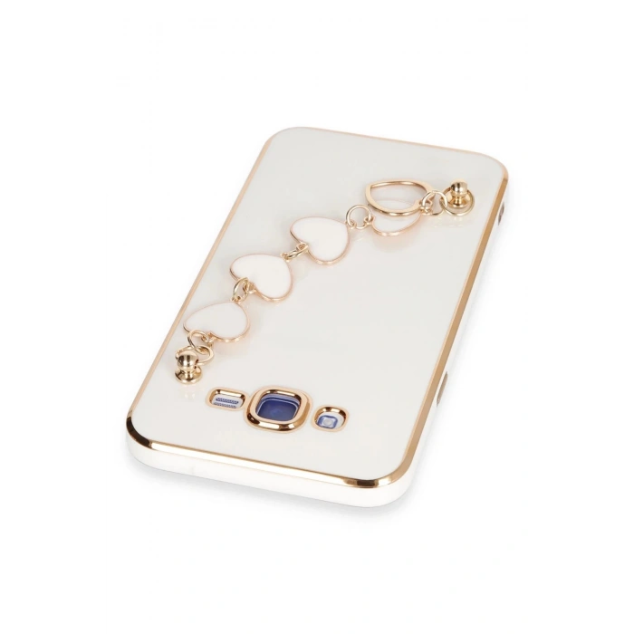 Samsung Galaxy J7 Kılıf Esila Silikon - Beyaz