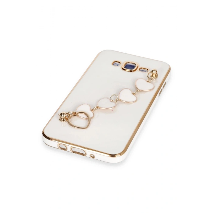 Samsung Galaxy J7 Kılıf Esila Silikon - Beyaz