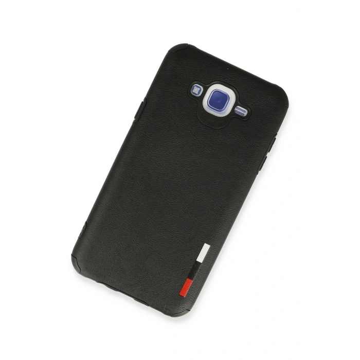 Samsung Galaxy J7 Kılıf Loop Deri Silikon - Siyah