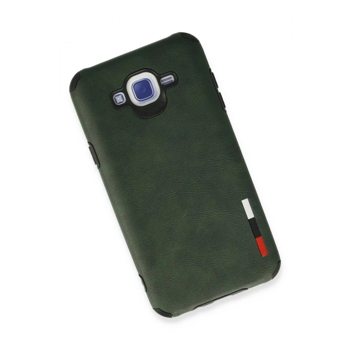 Samsung Galaxy J7 Kılıf Loop Deri Silikon - Yeşil