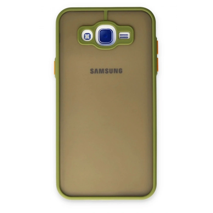 Samsung Galaxy J7 Kılıf Montreal Silikon Kapak - Açık Yeşil