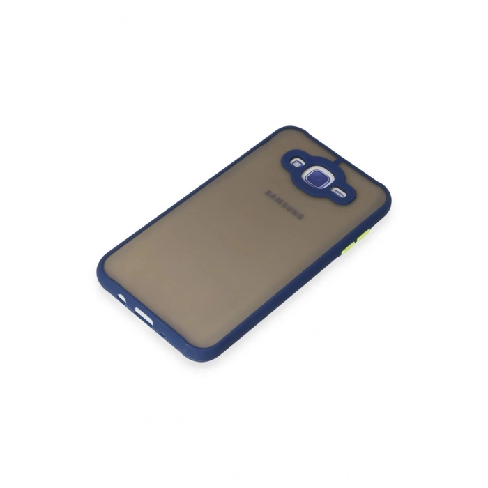 Samsung Galaxy J7 Kılıf Montreal Silikon Kapak - Lacivert