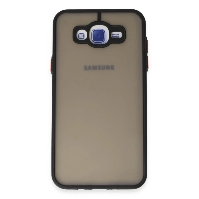 Samsung Galaxy J7 Kılıf Montreal Silikon Kapak - Siyah