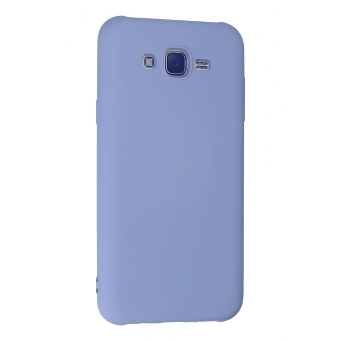 Samsung Galaxy J7 Kılıf Nano içi Kadife Silikon - Lila
